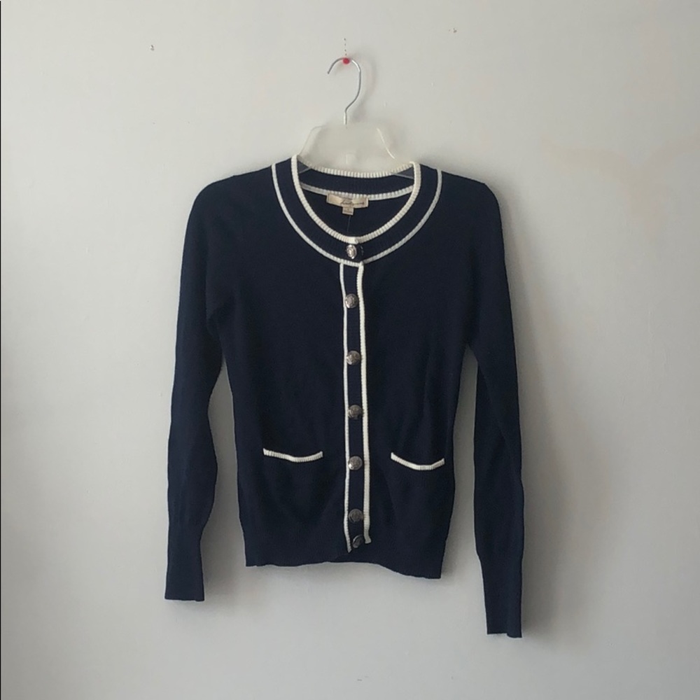 BNWT Forever 21 navy and white cardigan